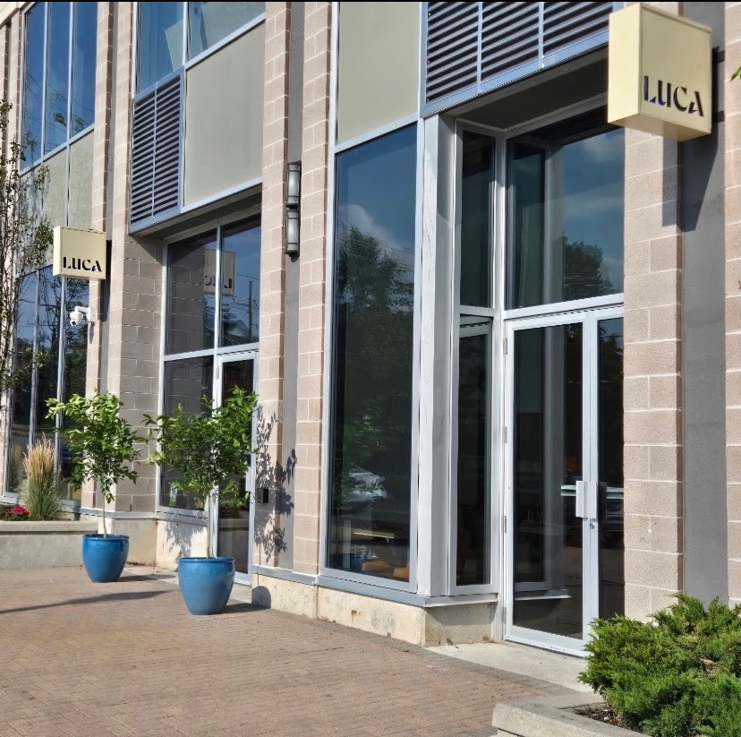 Front entrance of LUCA in Barrie